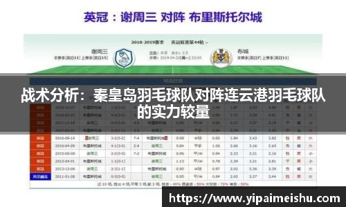 战术分析：秦皇岛羽毛球队对阵连云港羽毛球队的实力较量